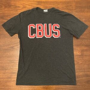Where I’m From. Graphic Tee - Charcoal Short Sleeve Shirt with Red Logo